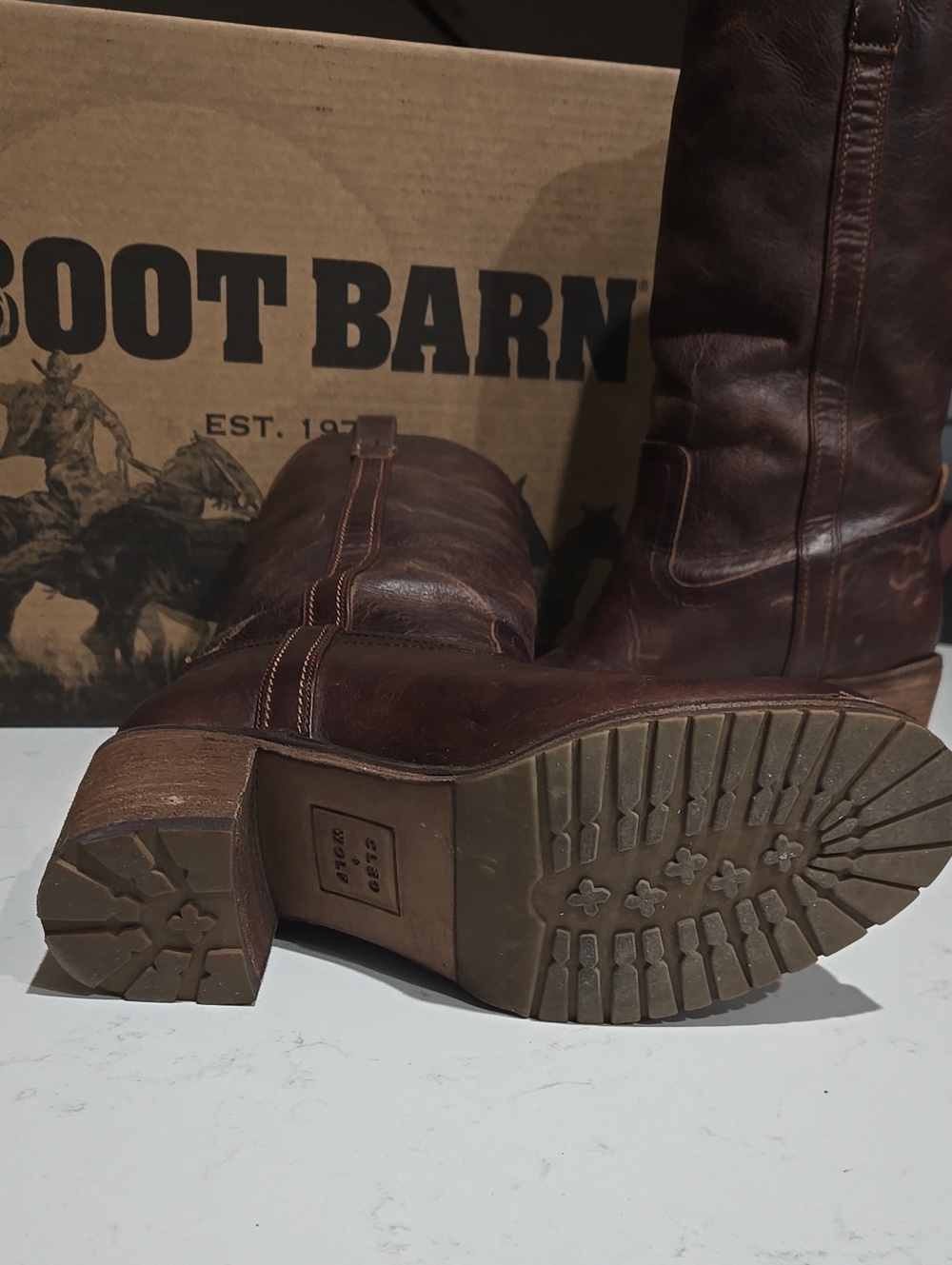 Like New With Box Cleo & Wolf Brown Leather Boot - Picture 3 of 6